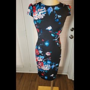 Sz 2 Betsey Johnson midnight floral dress